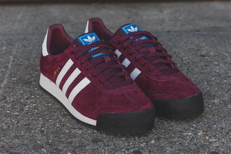 adidas samoa burgundy.